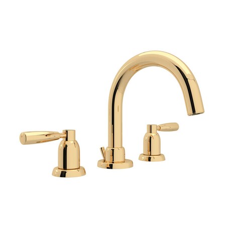 Perrin & Rowe Holborn Widespread Lavatory Faucet With C-Spout U.3955LS-EG-2